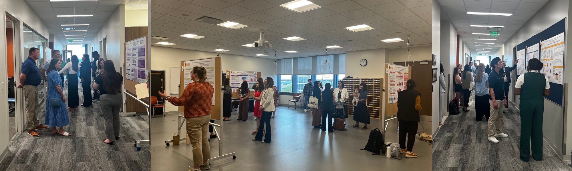 Collage of students from the Class of 2025 presenting capstone projects